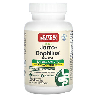 Jarrow Formulas, Veganes Jarro-Dophilus® Plus FOS, 200 vegetarische Kapseln