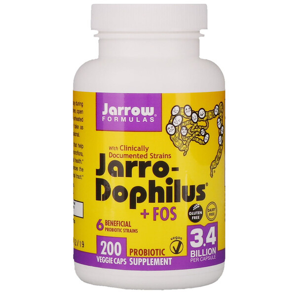 Jarrow Formulas, Jarro-Dophilus + FOS, 200 Kapseln (Ice)