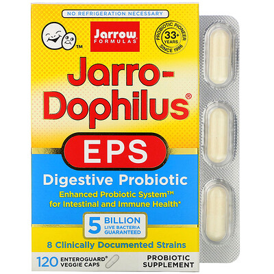 Jarrow Formulas Jarro-Dophilus EPS, 5 миллиардов, 120 растительных капсул