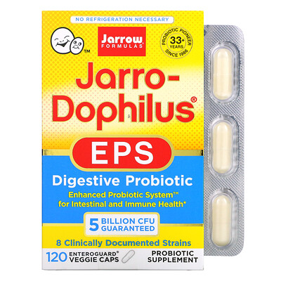 Jarrow Formulas Jarro-Dophilus EPS 5 миллиардов 120 растительных капсул