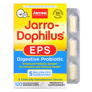 Jarrow Formulas, Jarro-Dophilus（ジャロ-ドフィルス）EPS、50億、ベジカプセル120粒