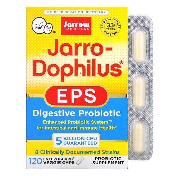 Jarrow Formulas‏, Jarro-Dophilus EPS، عدد 5 مليار، 120 كبسولة نباتية