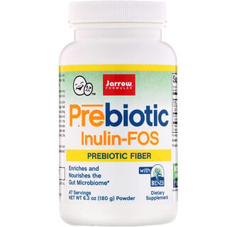 Jarrow Formulas, Inulina prebiótica FOS en polvo, 180 g (6,3 oz)