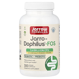 Jarrow Formulas, Jarro-Dophilus® + FOS, 300 Veggie Capsules