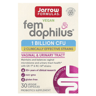 Jarrow Formulas, Vegan Fem Dophilus®, 1 miliard de CFU, 30 de capsule vegetale