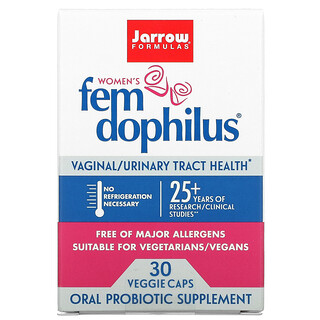 Jarrow Formulas, Fem Dophilus para mujeres, 30 Cápsulas vegetales
