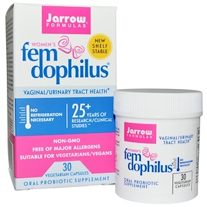 Jarrow Formulas, Fem Dophilus для женщин, 30 вегетарианских капсул