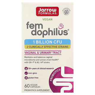 Jarrow Formulas, Vegan Fem Dophilus, 1 Billion CFU , 60 Veggie Capsules
