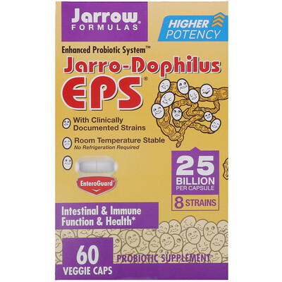 Jarrow Formulas Jarro-Dophilus EPS, 25 миллиардов, 60 растительных капсул