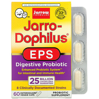 Jarrow Formulas, Jarro-Dophilus EPS، بمقدار 25 مليار، 60 كبسولة نباتية من Enteroguard
