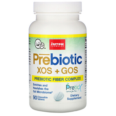 Jarrow Formulas Пребиотики XOS+GOS (Ксилоолигосахариды и галактоолигосахариды), 90 жевательных таблеток