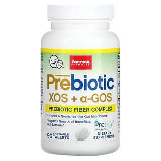 Jarrow Formulas, Prebiotics XOS + a-GOS, 90 Chewable Tablets