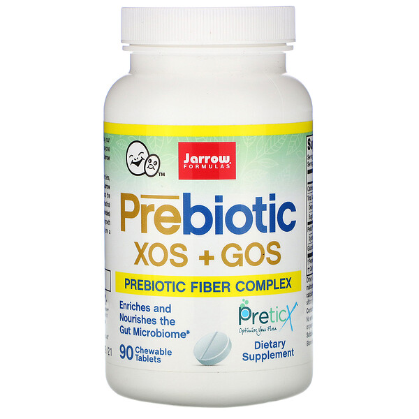 Jarrow Formulas, Prebiotics XOS+GOS, Präbiotika XOS + GOS, 90 Kautabletten