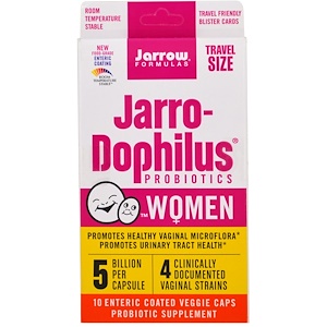 Отзывы о джэрроу формулас, Jarro-Dophilus Probiotic, Women, 5 Billion, 10 Enteric Coated Veggie Caps