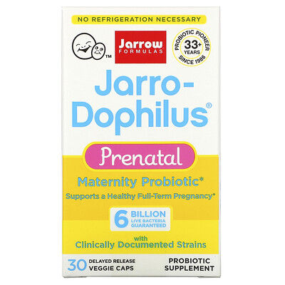 

Jarrow Formulas Jarro-Dophilus Prenatal 6 Billion CFU 30 Delayed Release Veggie Caps