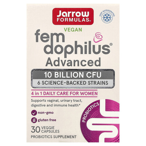 Jarrow Formulas, Vegan Fem Dophilus® Advanced, 30 pflanzliche Kapseln