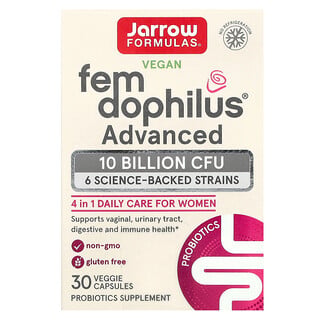 جارو فورميلاز‏, Fem Dophilus النباتي ، متطور ، 10 مليار وحدة تشكيل مستعمرة (250 ملجم) ، 30 كبسولة نباتية