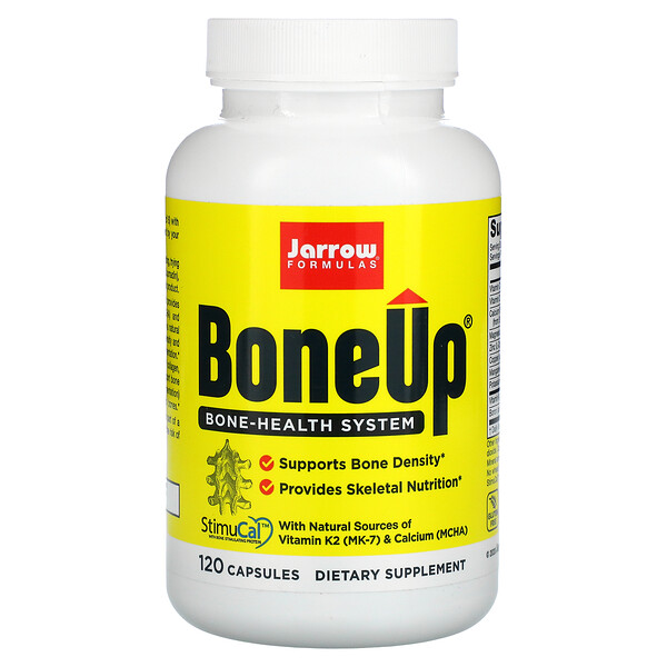 Jarrow Formulas‏, Bone-Up, תוסף תזונה לתמיכה בעצמות ומפרקים, 120 כמוסות