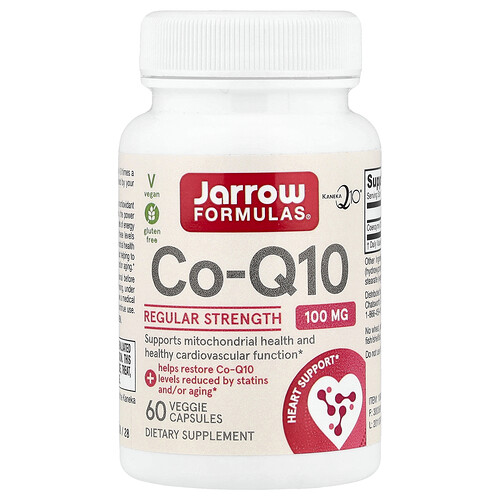 Jarrow Formulas Co-Q10, 100 mg, 60 Veggie Capsules