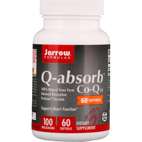 Jarrow Formulas, Q-Aufnahme Co-Q10, 100 mg, 60 Softgel Kapseln