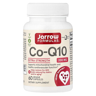 Jarrow Formulas, коэнзим Q10, 200 мг, 60 растительных капсул