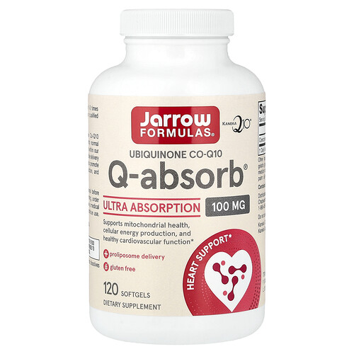 Jarrow Formulas Q-Absorb®, 100 mg, 120 Softgels