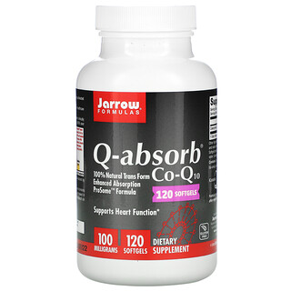 Jarrow Formulas, Q-absorb Co-Q10, 100 мг, 120 капсул