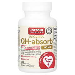 Ubiquinol QH-Absorb, максимальне поглинання, 100 мг, 60 капсул