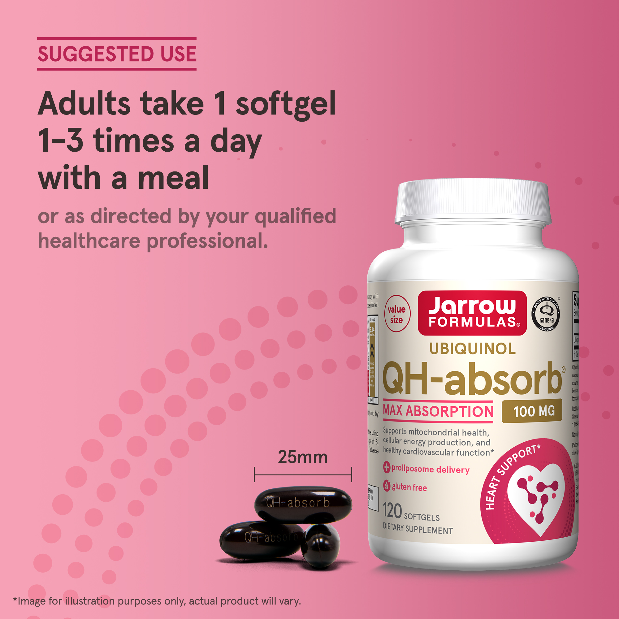 Jarrow Formulas, Ubiquinol, QHAbsorb, 100 mg, 120 Softgels