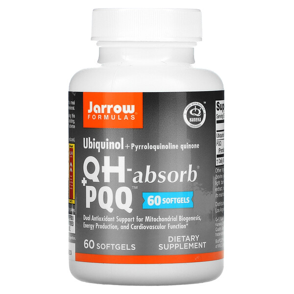 Ubiquinol, QH-Absorb + PQQ, 60 cápsulas blandas