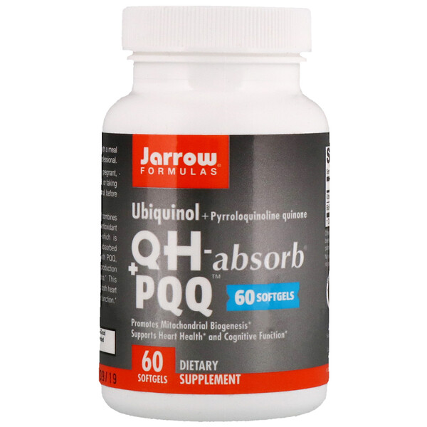 Jarrow Formulas, убихинол, QH-Absorb + PPQ, 60 мягких таблеток