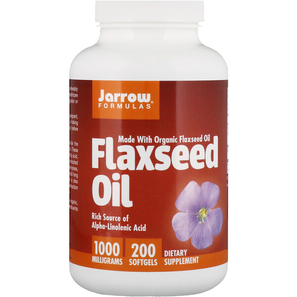 Jarrow Formulas, Bio, Leinöl, 1.000 mg, 200 Softgels