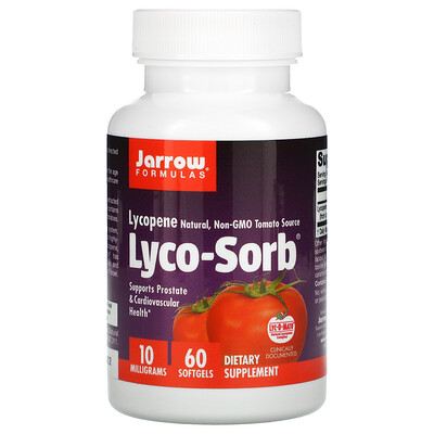 Jarrow Formulas Lyco-Sorb Ликопин, 10 мг, 60 мягких таблеток