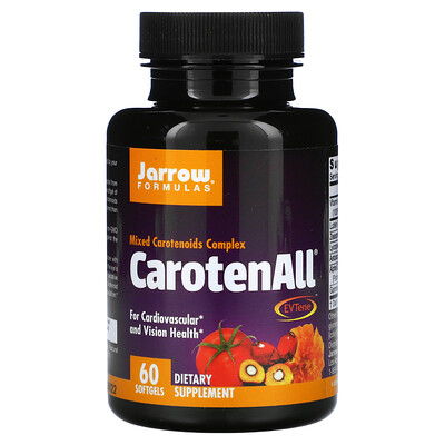 

Jarrow Formulas CarotenALL, комплекс из смеси каротиноидов, 60 капсул