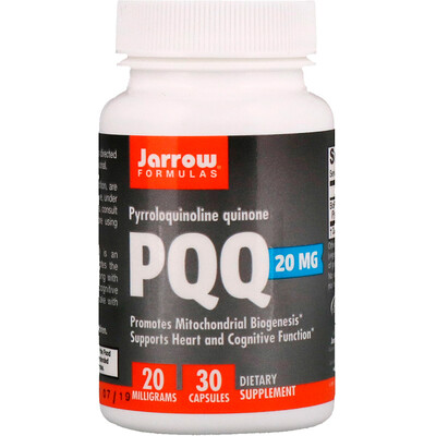 Jarrow Formulas PQQ (пирролохинолинхинон), 20 мг, 30 капсул
