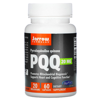Jarrow Formulas PQQ (пирролохинолинхинон хинона), 20 мг, 60 капсул