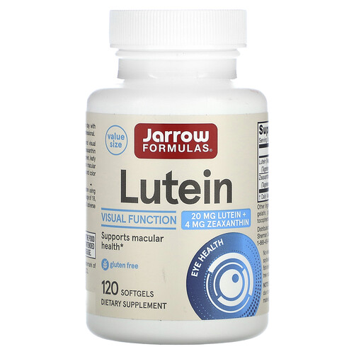 Jarrow Formulas Lutein, 20 mg, 120 Softgels