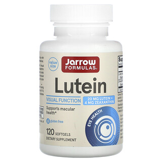 Jarrow Formulas, Lutéine, 20 mg, 120 capsules à enveloppe molle