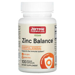 Zinc Balance, веганський цинк, 100 рослинних капсул