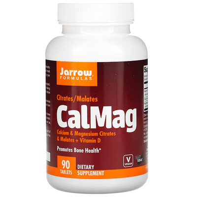 Jarrow Formulas CalMag, Citrates/Malates, 90 Tablets