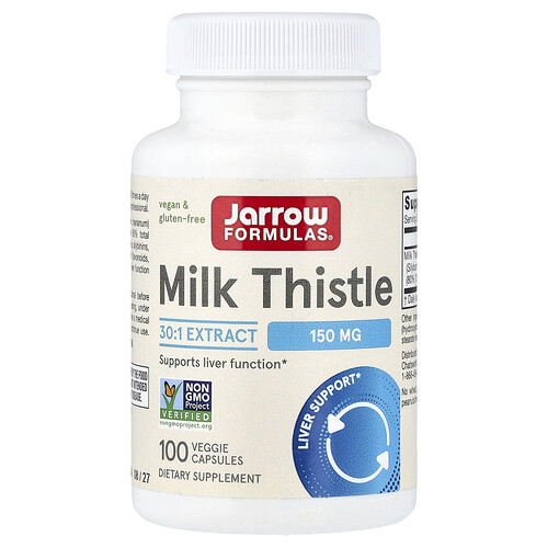Jarrow Formulas Milk Thistle, 150 mg, 100 Veggie Capsules