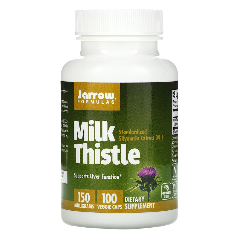 Jarrow Formulas, Milk Thistle, 150 mg, 100 Veggie Caps iHerb