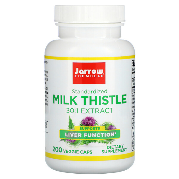 Standardized Milk Thistle, 150 mg, 200 Veggie Caps