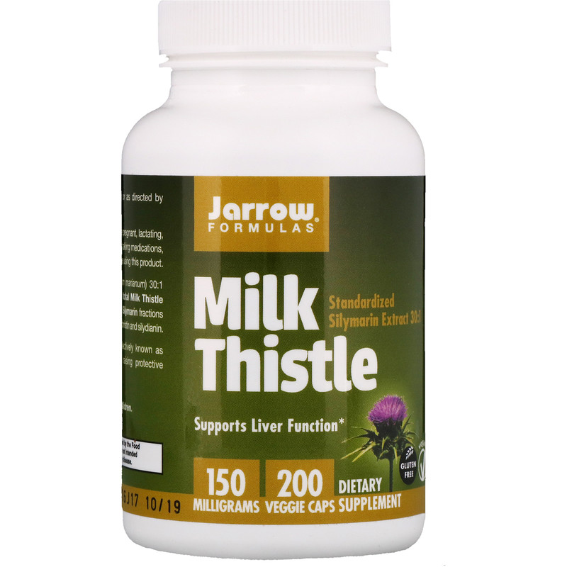 Jarrow Formulas, Milk Thistle, 150 mg, 200 Veggie Caps iHerb