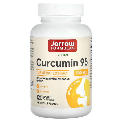 Jarrow Formulas Curcumin 95, Turmeric Extract, 500 mg, 120 Veggie Capsules