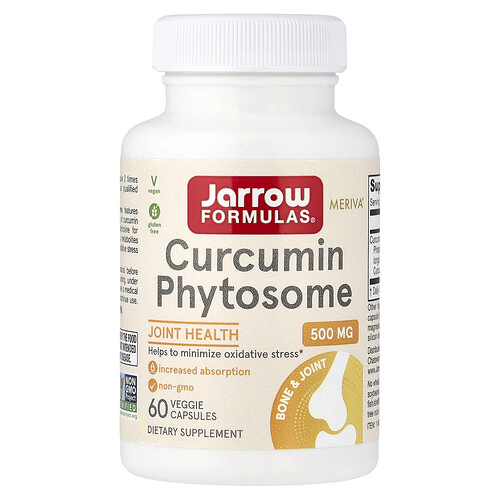 Jarrow Formulas Curcumin Phytosome, 500 mg, 60 Veggie Capsules