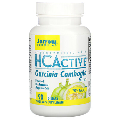 Jarrow Formulas HCActive, экстракт гарцинии камбоджийской, 90 овощных капсул