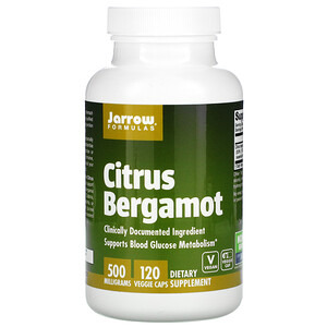 джэрроу формулас, Citrus Bergamot, 500 mg, 120 Veggie Caps отзывы