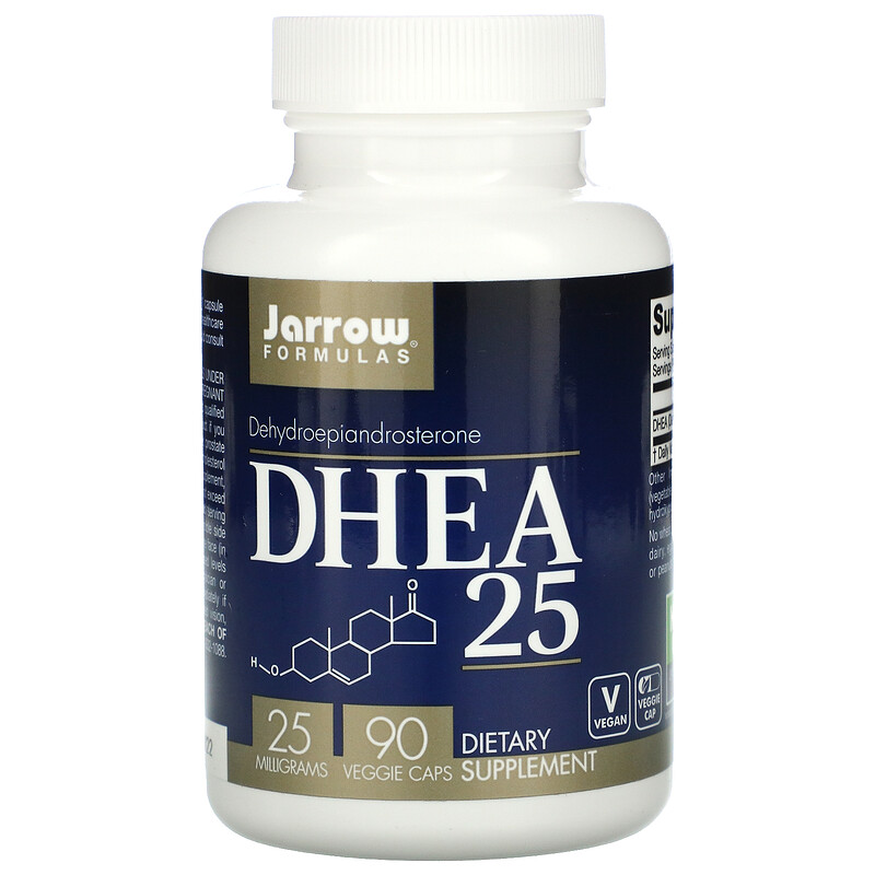 Jarrow Formulas, DHEA 25, 25 mg, 90 Veggie Caps - iHerb
