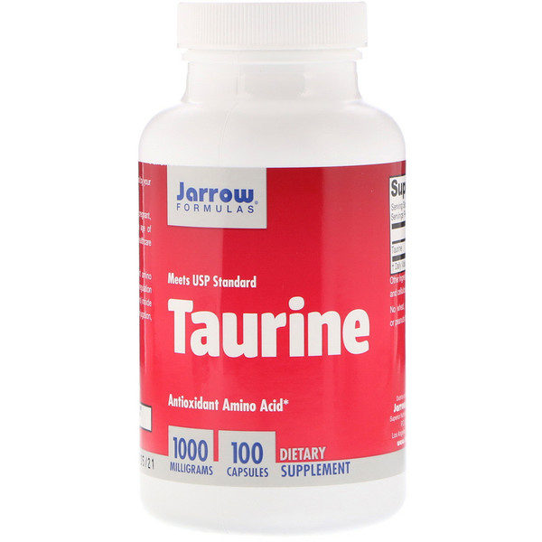 Jarrow Formulas, Таурин 1000 мг, 100 капсул